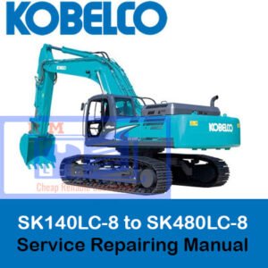 Comprehensive repair manual for Kobelco SK140LC-8 through SK480LC-8, covering service and maintenance instructions