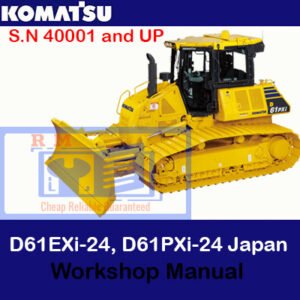 Detailed workshop manual for the Komatsu D61EXi-24 and D61PXi-24 bulldozers, focusing on maintenance and repair instructions