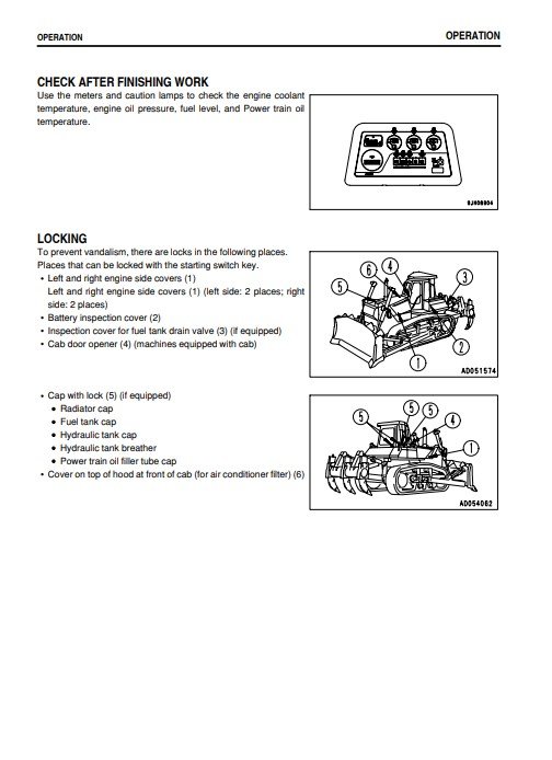Komatsu D155A-5 Japan Bulldozer Operation and Maintenance Manual - Image 4