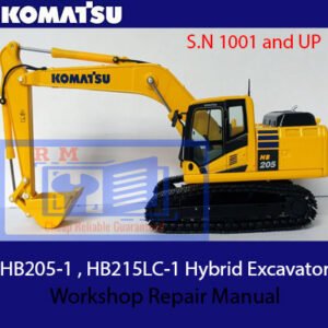 Workshop Repair Manual for Komatsu HB205-1 and HB215LC-1 Hybrid Excavators, providing essential maintenance information