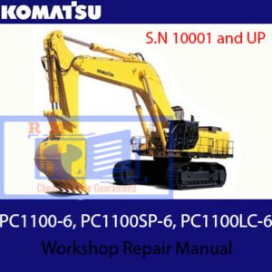 Comprehensive repair manual for Komatsu PC1100-6, PC1100SP-6, and PC1100LC-6, covering essential maintenance guidelines