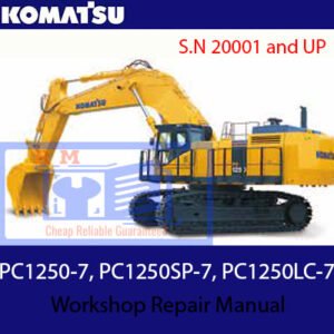 Comprehensive repair manual for Komatsu PC1250-7, PC1250SP-7, and PC1250LC-7, covering essential maintenance guidelines