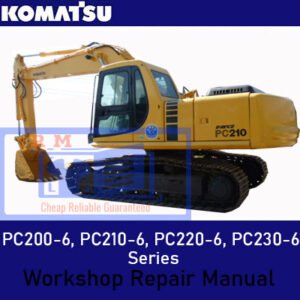 Comprehensive repair manual for Komatsu PC200-6, PC210-6, PC220-6, and PC230-6 series excavators