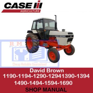 Comprehensive shop manual for Case David Brown tractors, covering models 1190 to 1690 for maintenance and repair