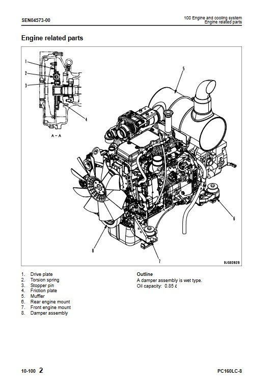 Komatsu PC160LC-8 Excavator Workshop Repair Manual - Image 5