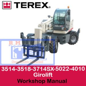 Comprehensive manual for Terex 3514, 3518, 3714SX, 5022, and 4010 Girolift, outlining maintenance and operational instructions
