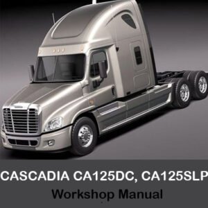 Workshop manual for CASCADIA CA125DC and CA125SLP, showcasing essential repair and maintenance information