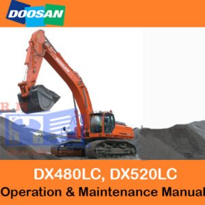 Operation and maintenance manual for Doosan DX480LC and DX520LC, outlining key operational guidelines