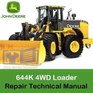 Repair Technical Manual for John Deere 644K 4WD Loader, highlighting maintenance and repair procedures