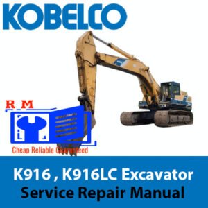 Service Repair Manual for Kobelco K916 and K916LC Excavators detailing maintenance and troubleshooting guidelines