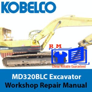 Kobelco MD320BLC Excavator Workshop Repair Manual showcasing technical drawings and specifications for repairs