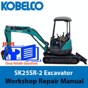Kobelco SK25SR-2 Excavator Workshop Repair Manual showcasing the model name and repair illustrations