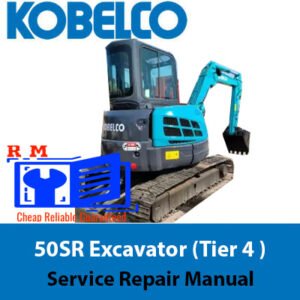 Service Repair Manual for Kobelco 50SR Excavator, showcasing detailed diagrams and instructions for effective repairs
