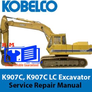 Kobelco K907C LC Excavator Service Repair Manual, showcasing guidelines for effective maintenance and repairs