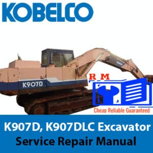 Service Repair Manual for Kobelco K907D Excavator, showcasing diagrams and maintenance guidelines for efficient repairs