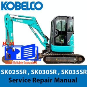 Comprehensive service manual for Kobelco SK025SR, SK030SR, and SK035SR excavators, detailing repair and maintenance procedures