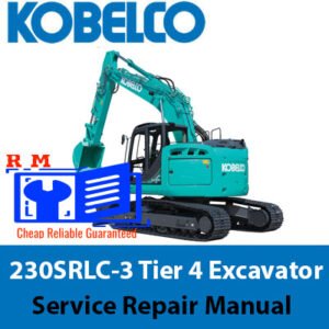 Service Repair Manual for Kobelco 230SRLC-3 Excavator, showcasing detailed diagrams and maintenance instructions