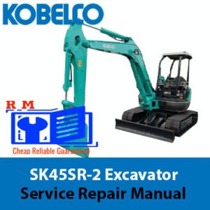 Service Repair Manual for Kobelco SK45SR-2 Excavator, showcasing detailed diagrams and maintenance instructions