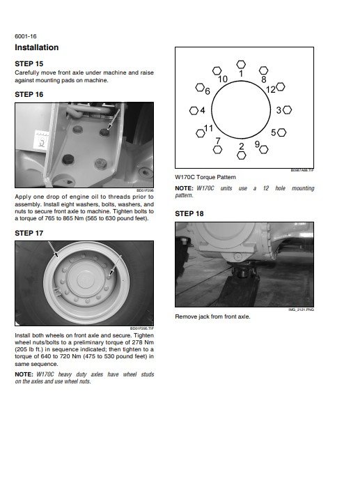 NEW HOLLAND W170C Wheel Loader Service Repair Manual - Image 6
