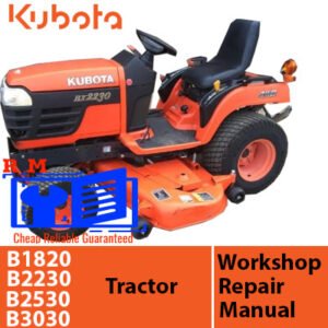 Comprehensive workshop manual for Kubota B1820, B2230, B2530, and B3030 tractors, covering maintenance and repairs