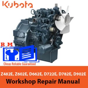 Comprehensive operators manual for Kubota diesel engines: Z482E, Z602E, D662E, D722E, D782E, D902E