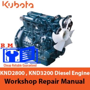 Workshop Manual for Kubota KND2800 and KND3200 Diesel Engines, displaying essential repair and maintenance information