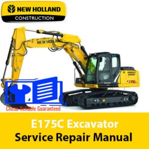 NEW HOLLAND E175C Excavator service repair manual, showcasing detailed diagrams and maintenance instructions