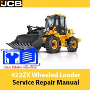 Service Repair Manual for JCB 422ZX Wheeled Loader, showcasing diagrams and maintenance instructions