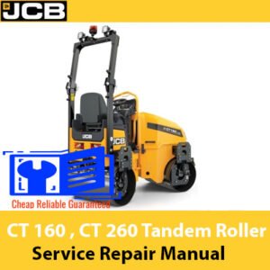 JCB CT 160 and CT 260 tandem roller service repair manual, showcasing detailed diagrams and maintenance instructions
