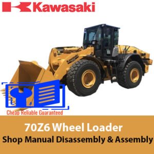 Kawasaki 70Z6 shop manual showcasing guidelines for disassembly and reassembly of the machinery components