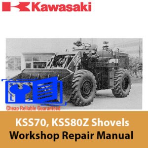 Kawasaki KSS70 and KSS80Z workshop manual cover, featuring detailed diagrams and instructions for maintenance and repair