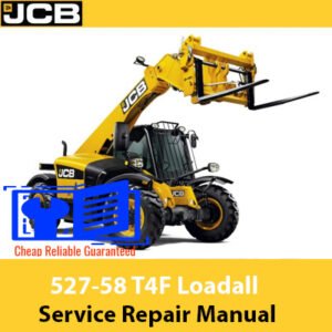 Service Repair Manual for JCB 527-58 Telehandler, showcasing detailed diagrams and maintenance instructions