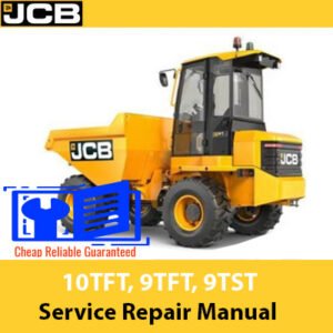 Comprehensive service manual for JCB 10TFT, 9TFT, and 9TST Dumpers, covering repair and maintenance guidelines