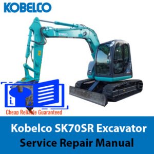 Service Repair Manual for Kobelco SK70SR Excavator, showcasing detailed diagrams and maintenance instructions