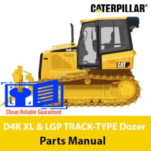 Caterpillar D4K XL & LGP track-type dozer parts manual, providing essential information on parts and maintenance