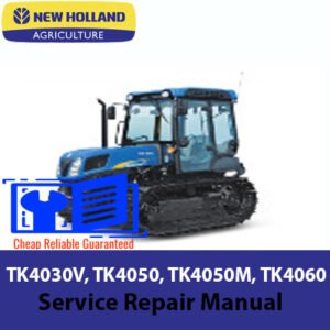 New Holland tractor service repair manual for models TK4030V, TK4050, TK4050M, and TK4060