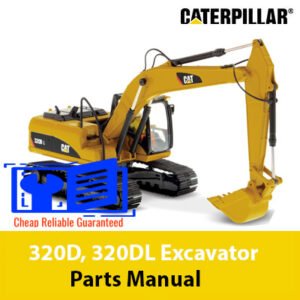 Parts manual for Caterpillar 320D and 320DL excavators, detailing components and specifications for maintenance and repair