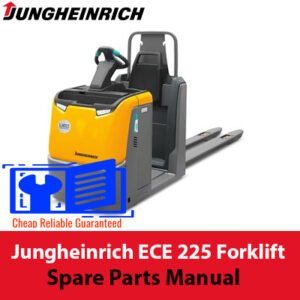 Jungheinrich ECE 225 Forklift Spare Parts Manual, displaying essential diagrams and parts for effective forklift maintenance