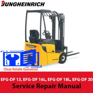Comprehensive service repair manual for Jungheinrich EFG-DF 13, 16L, 18L, and 20 models