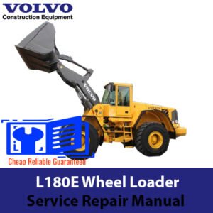 Volvo L180E Wheel Loader service repair manual, showcasing detailed diagrams and instructions for maintenance and repairs
