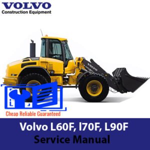 Comprehensive service manual for Volvo L60F, L70F, and L90F wheel loaders, including troubleshooting and parts information