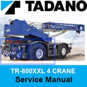 Tadano Crane TR-800XXL 4 Service Manual