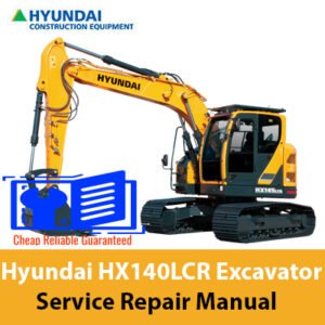 Service Repair Manual for Hyundai HX145 LCR Excavator, showcasing detailed diagrams and maintenance instructions