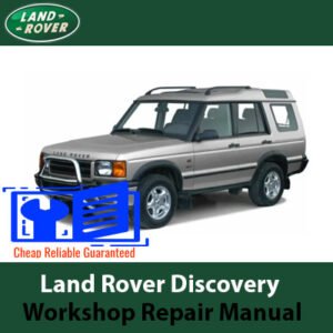 Comprehensive repair manual for Land Rover Discovery vehicles, covering models from 1995 and later, including maintenance tips