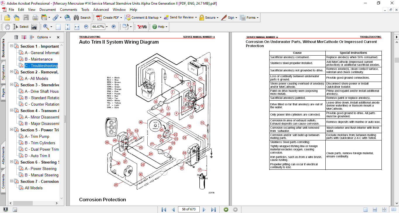 Mercury MerCruiser #14 Sterndrive Units Alpha OneGeneration II Service Repair Manual - Image 3