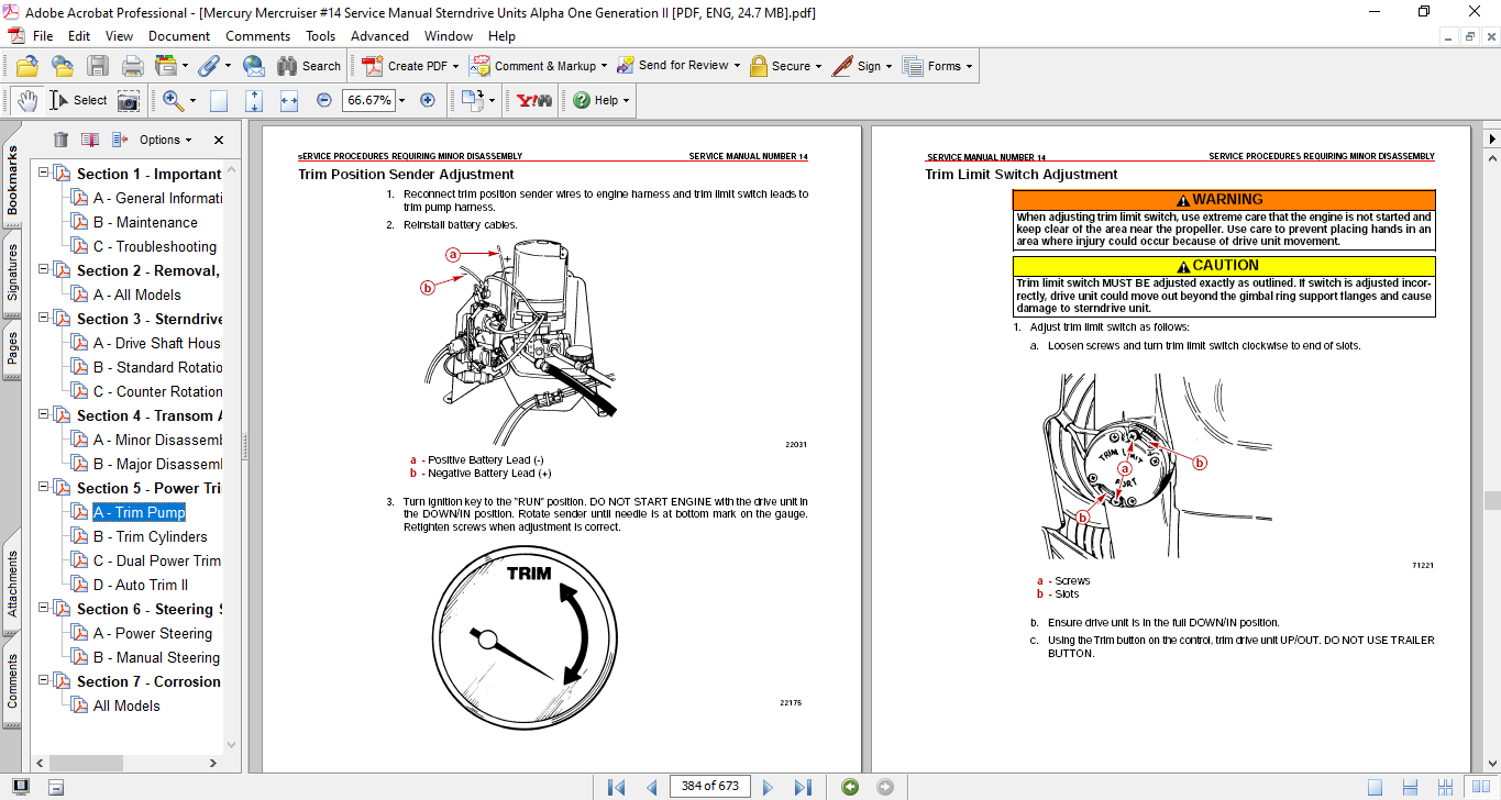Mercury MerCruiser #14 Sterndrive Units Alpha OneGeneration II Service Repair Manual - Image 4