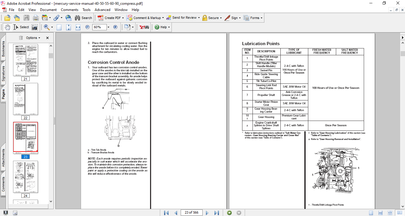 Mercury Engine Service Repair Manual for Model 40-50-55-60-90 - Image 3