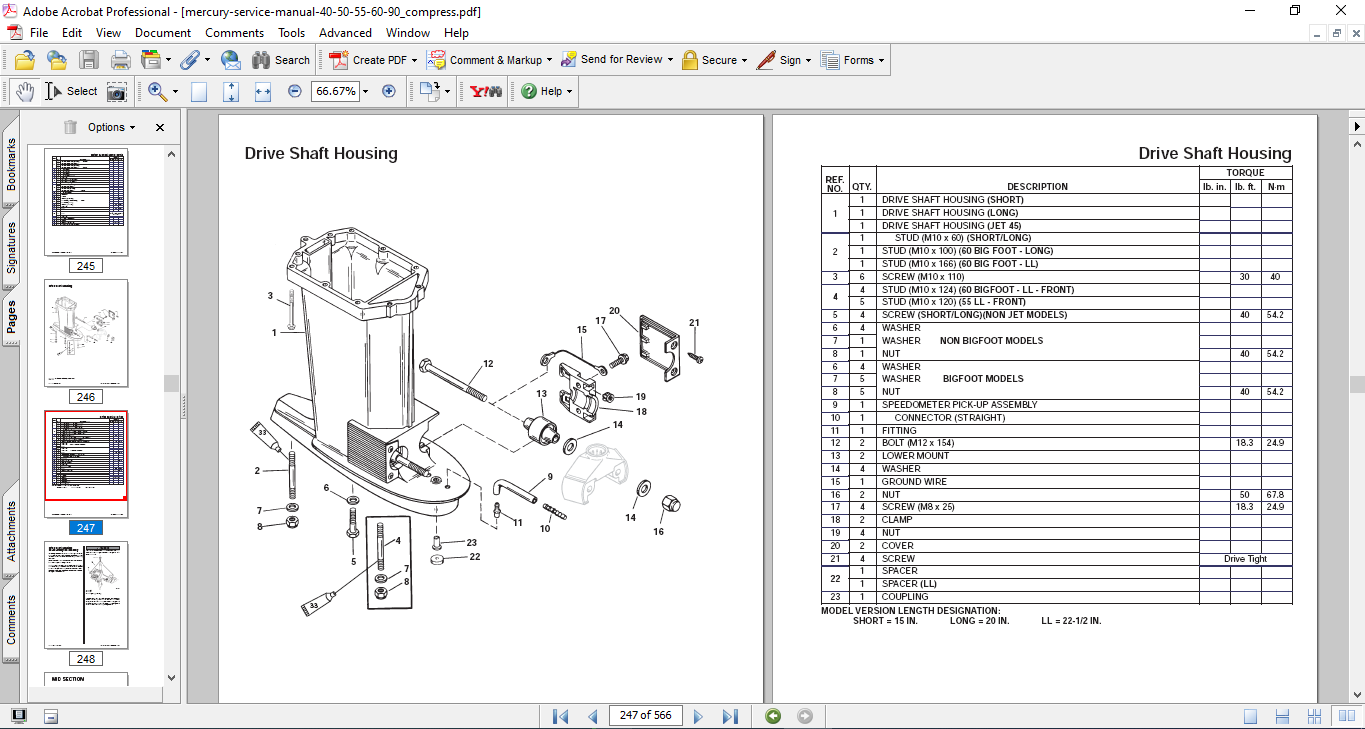 Mercury Engine Service Repair Manual for Model 40-50-55-60-90 - Image 4