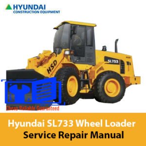 Service Repair Manual for Hyundai SL733 Wheel Loader, showcasing detailed diagrams and maintenance instructions