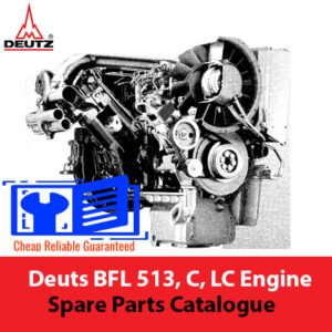Deuts BFL 513 C LC Engine Spare Parts Catalogue, displaying an organized layout of engine parts and their corresponding details